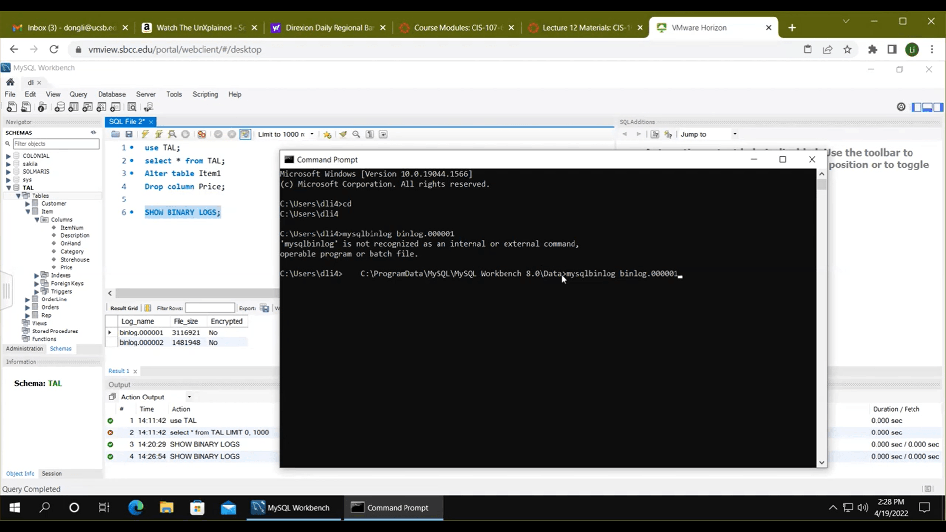 Capture Data From MySQL - Binary logs