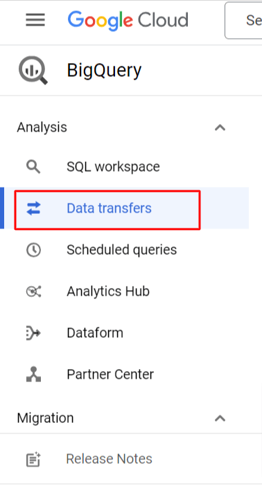 Google Ads to BigQuery - BigQuery Data Transfers