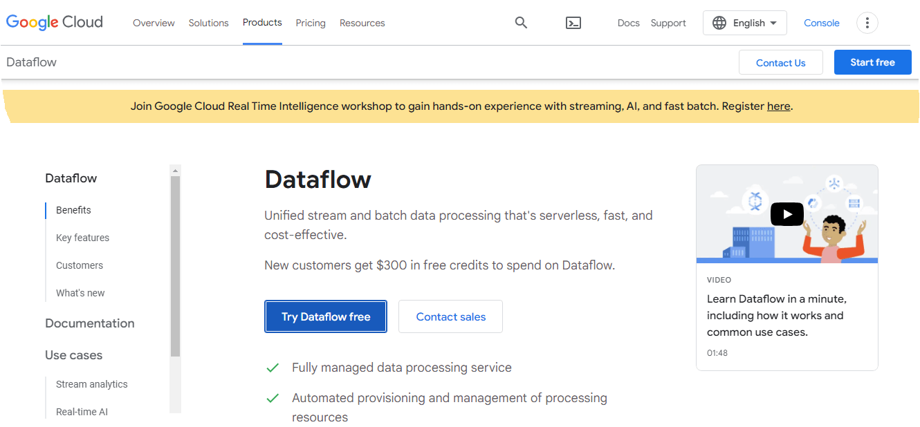 Stream Processing Framework - Google Cloud Dataflow