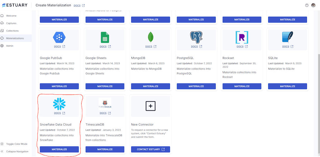 sql server to snowflake - Estuary Snowflake connector