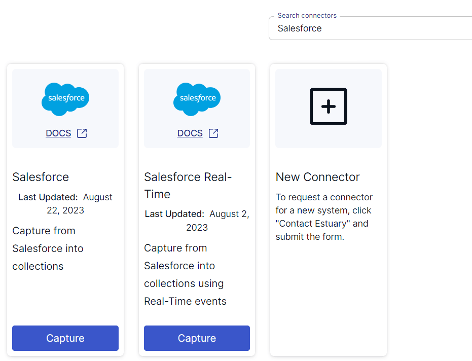 salesforce connector search results