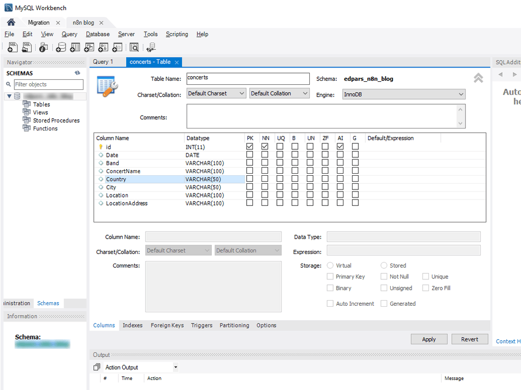 SQL Server to MySQL - create a new table