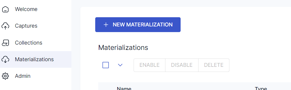 Google Sheets to BigQuery - New materialization button