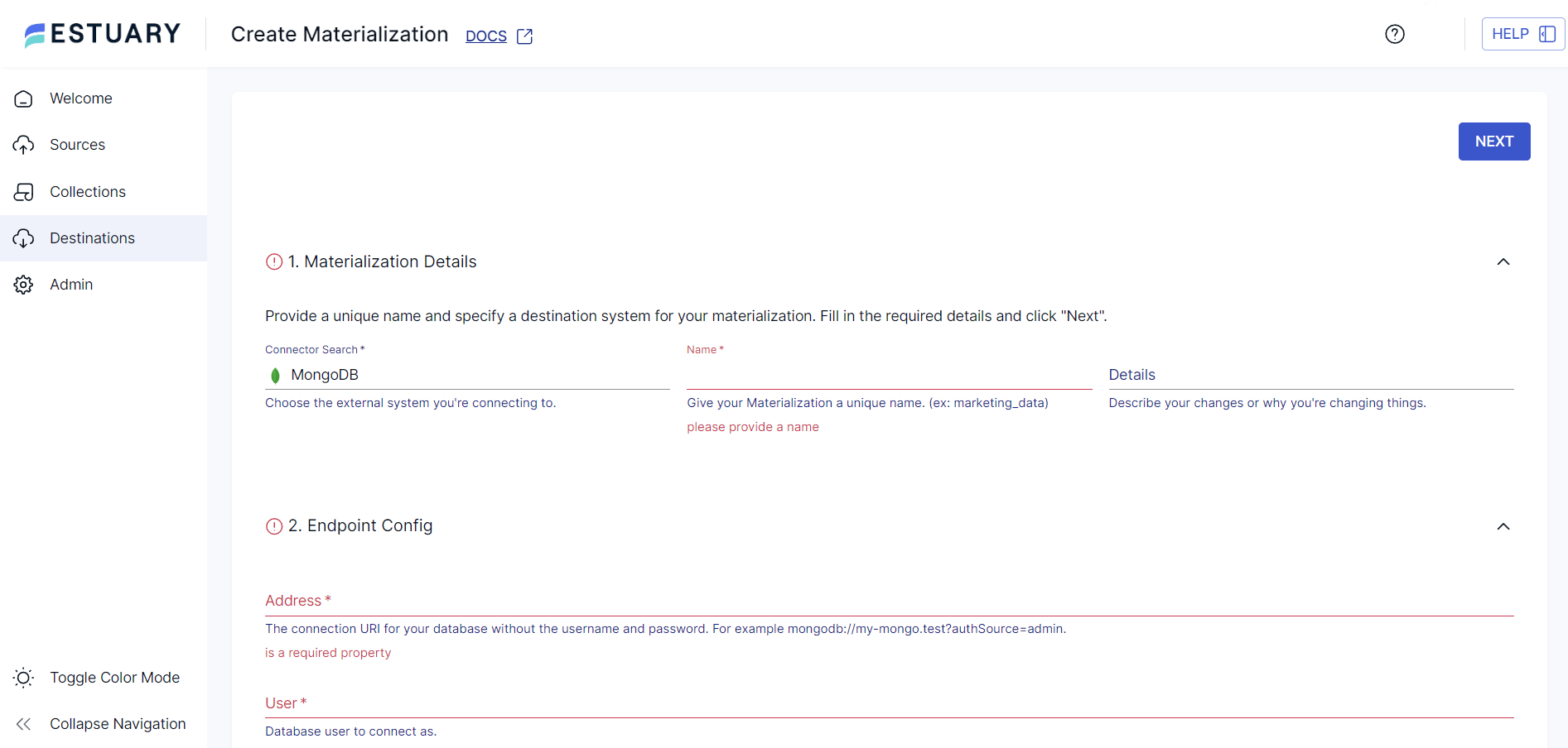 Kafka to MongoDB - Connector Details 