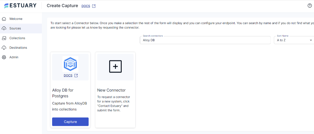 AlloyDB to Snowflake - Alloy DB Capture