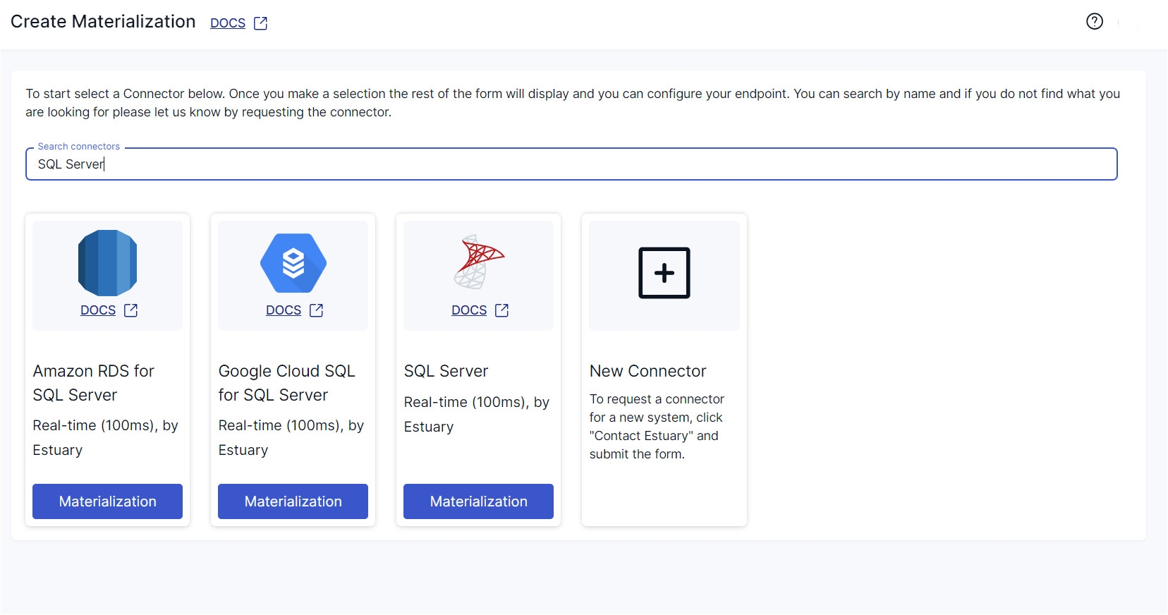 Salesforce to SQL Server - SQL Server Materialization