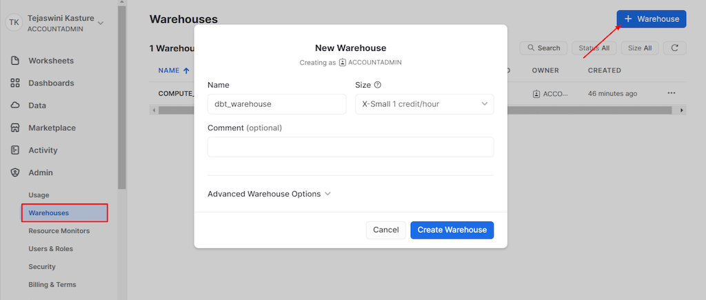 incremental model dbt snowflake - Snowflake_create_wh.png